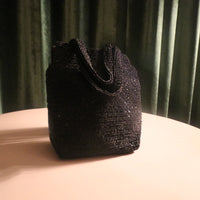 Noir Caviar Sequined Bag