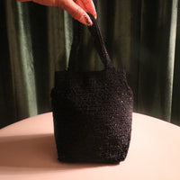 Noir Caviar Sequined Bag