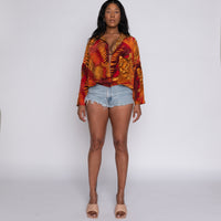 1980's Reversible Animal Print Cargo Jacket