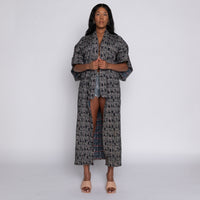 REIMAGINED REGAL N RAW Printed Wool Kimono