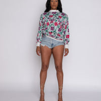 80's Bows and Floral Sweater