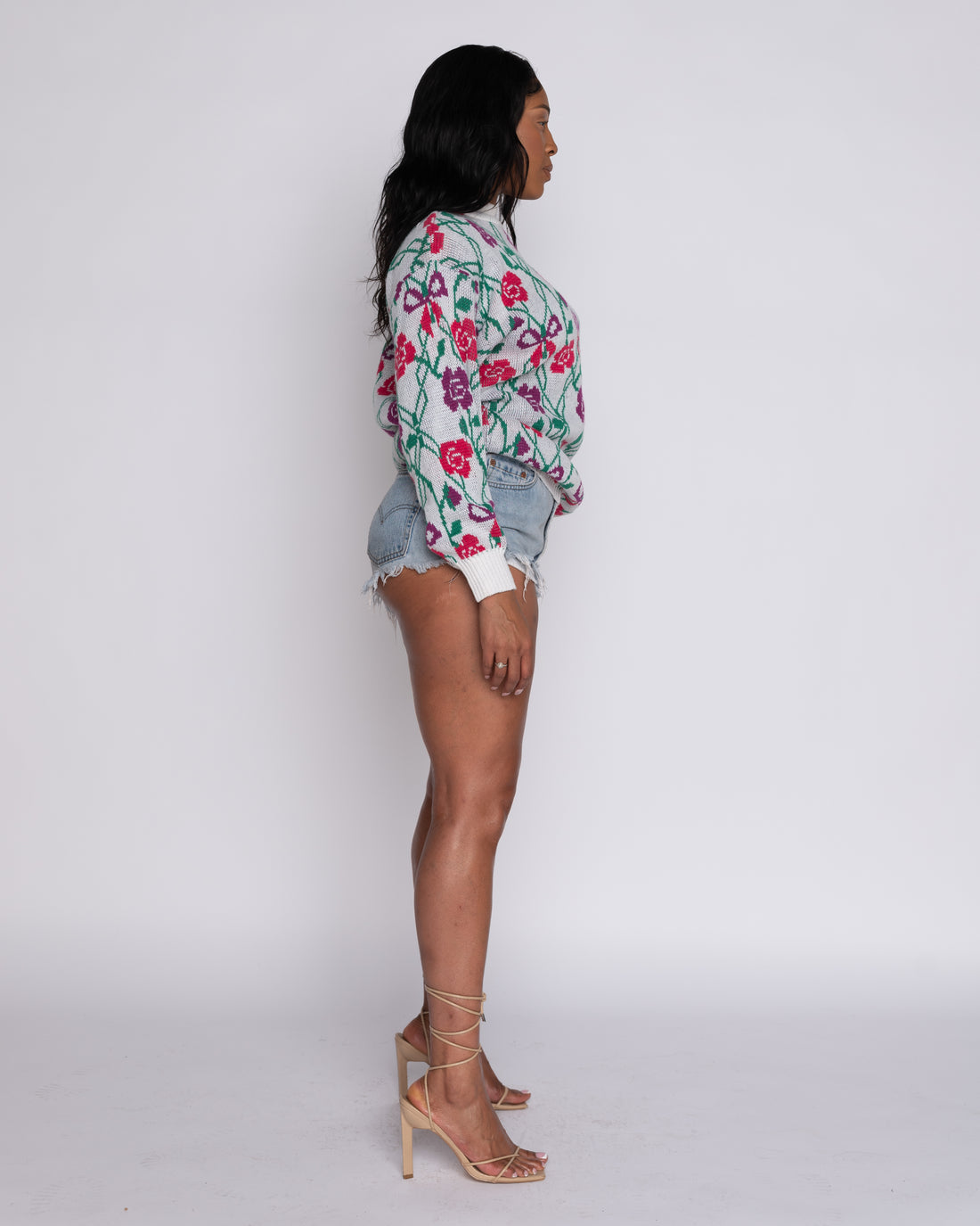 80's Bows and Floral Sweater