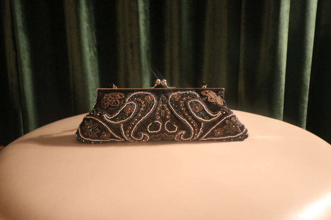 The Nocturne Empress Beaded Clutch