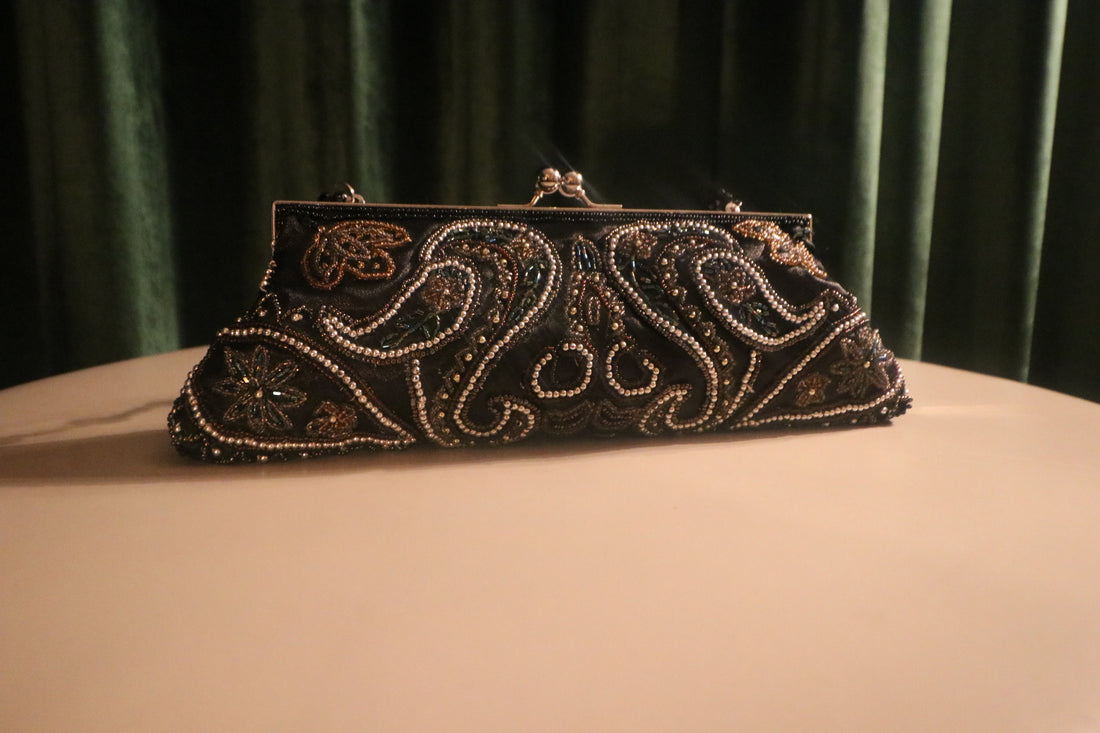 The Nocturne Empress Beaded Clutch