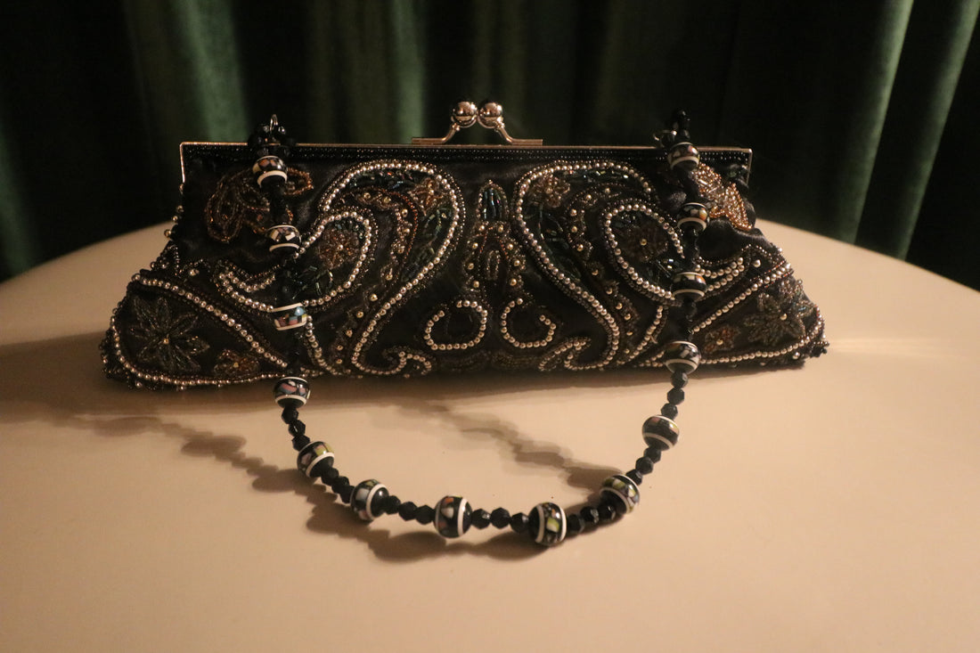 The Nocturne Empress Beaded Clutch